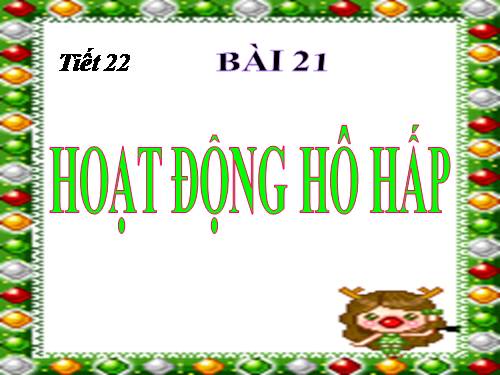 Bài 21. Hoạt động hô hấp