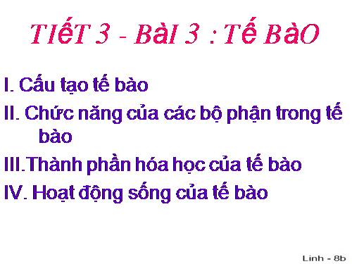 Bài 3. Tế bào