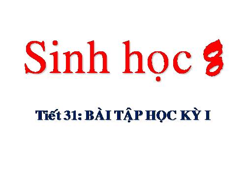 Bài 35. Ôn tập học kì I