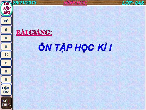 Bài 35. Ôn tập học kì I
