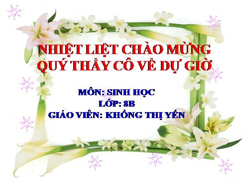 Bài 20. Hô hấp và các cơ quan hô hấp