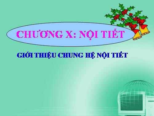 Bài 55. Giới thiệu chung hệ nội tiết