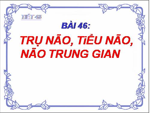 Bài 46. Trụ não. Tiểu não. Não trung gian