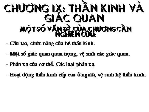 Bài 43. Giới thiệu chung hệ thần kinh