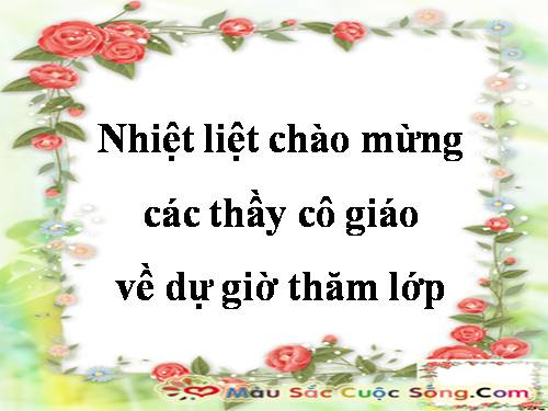 Thao giảng khảo sát đầu năm