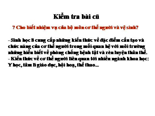 Bài 2. Cấu tạo cơ thể người