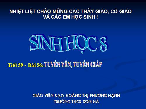 Bài 56. Tuyến yên, tuyến giáp