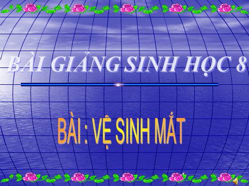 Bài 50 Vệ sinh mắt