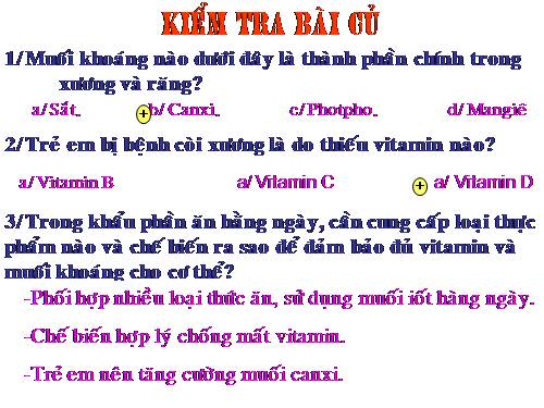 Bài 36. Tiêu chuẩn ăn uống. Nguyên tắc lập khẩu phần