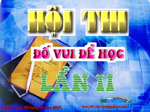 hội thi vui học