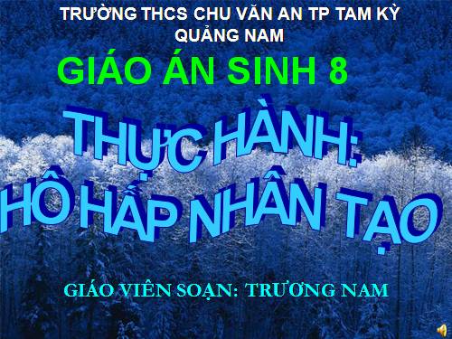 Bài 23. Thực hành: Hô hấp nhân tạo