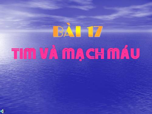 Bài 17. Tim và mạch máu