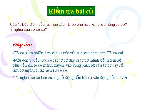 Bài 10. Hoạt động của cơ