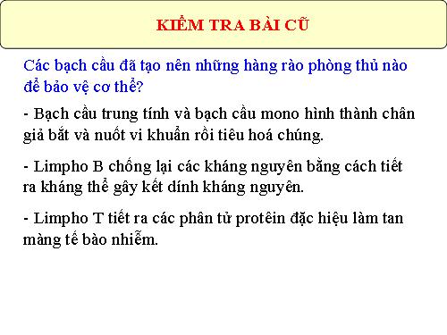 Bài 15. Đông máu và nguyên tắc truyền máu