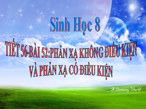 Bài 52. Phản xạ không điều kiện và phản xạ có điều kiện