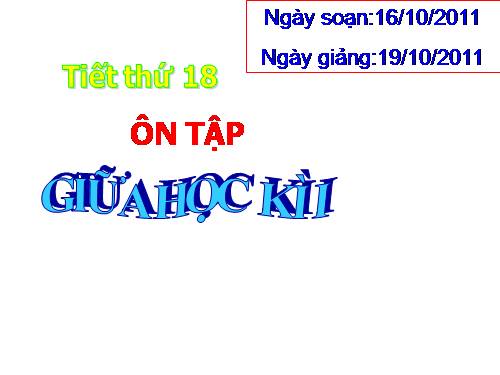 Bài 35. Ôn tập học kì I