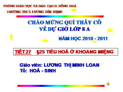Bài 25. Tiêu hóa ở khoang miệng
