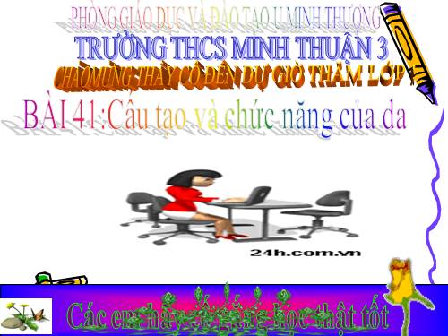Bài 41. Cấu tạo và chức năng của da