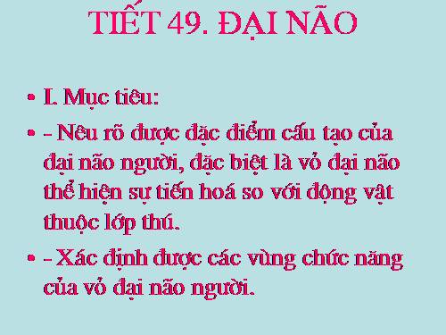 Bài 47. Đại não