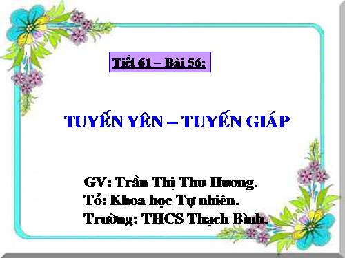 Bài 56. Tuyến yên, tuyến giáp