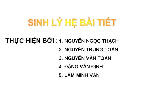 Bài 40. Vệ sinh hệ bài tiết nước tiểu