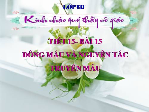 Bài 15. Đông máu và nguyên tắc truyền máu