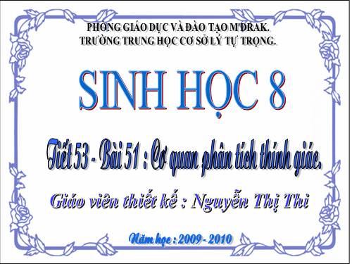 Bài 51. Cơ quan phân tích thính giác