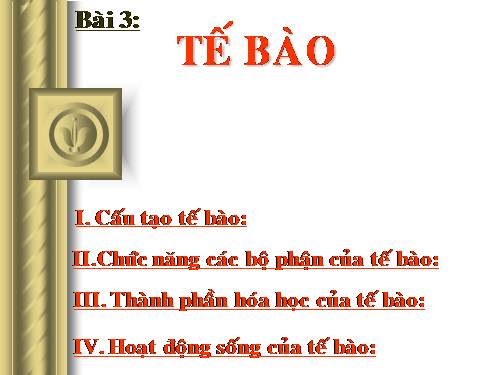 Bài 3. Tế bào