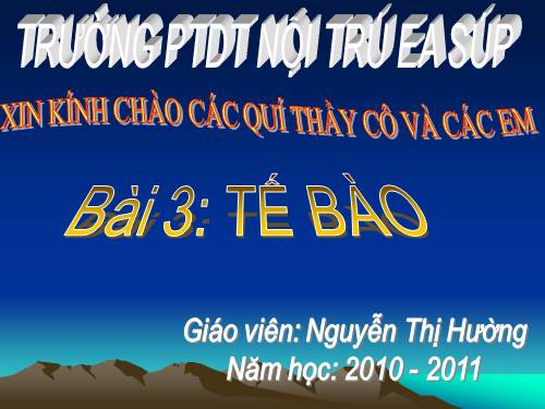 Bài 3. Tế bào