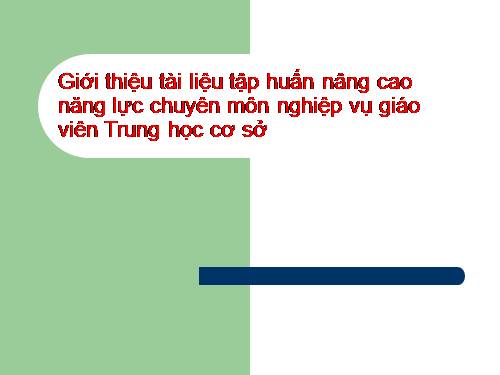 GIOI THIEU TAI LIEU CHUAN KIEN THUC