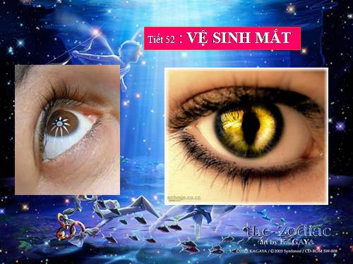 Bài 50 Vệ sinh mắt