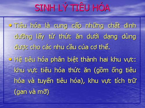 Sinh li tieu hoa