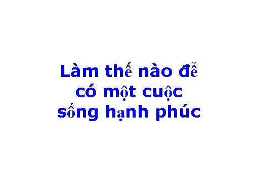 Hanh phuc gia dinh