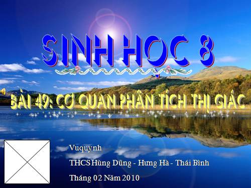 Bài 49. Cơ quan phân tích thị giác