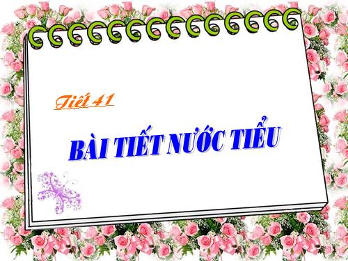 Bài 39. Bài tiết nước tiểu