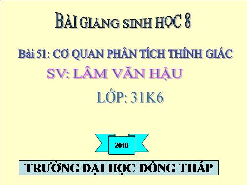 Bài 49. Cơ quan phân tích thị giác