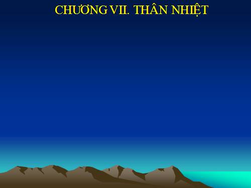 Bài 33. Thân nhiệt