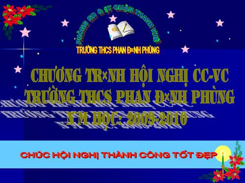 Chương trình HN CB CC năm 2009 - 2010