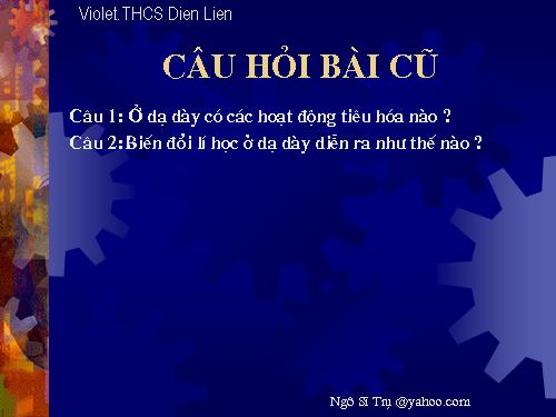 Bài 28. Tiêu hóa ở ruột non