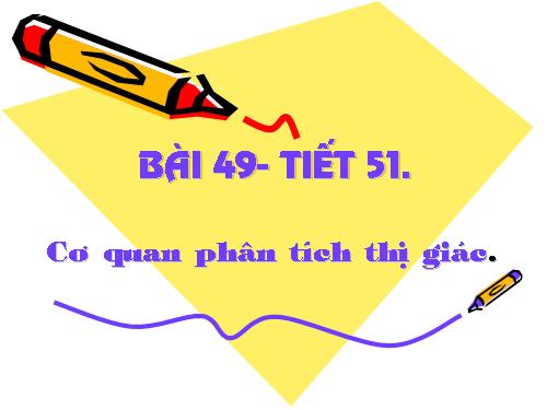 Bài 49. Cơ quan phân tích thị giác