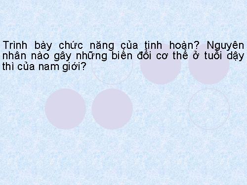 Bài 60. Cơ quan sinh dục nam