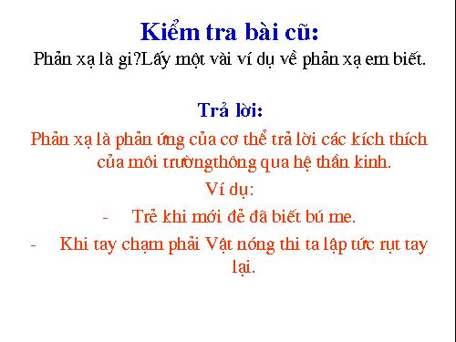 Bài 52. Phản xạ không điều kiện và phản xạ có điều kiện