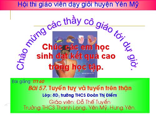 Bài 57. Tuyến tụy và tuyến trên thận