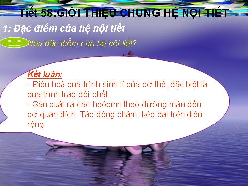 Bài 55. Giới thiệu chung hệ nội tiết