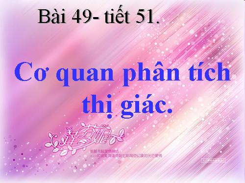 Bài 49. Cơ quan phân tích thị giác