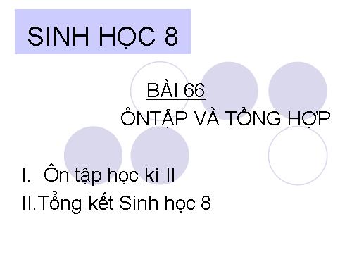 Bài 66. Ôn tập - Tổng kết