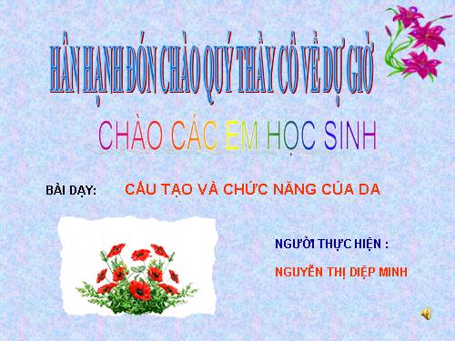 Bài 41. Cấu tạo và chức năng của da