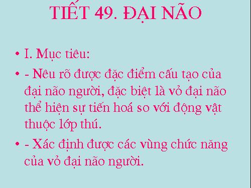 Bài 47. Đại não