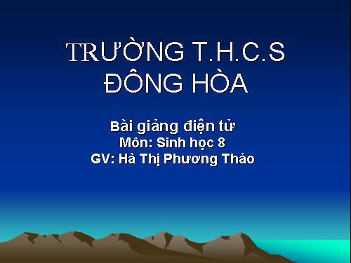 Bài 13. Máu và môi trường trong cơ thể