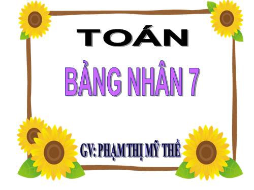 Bảng nhân 7